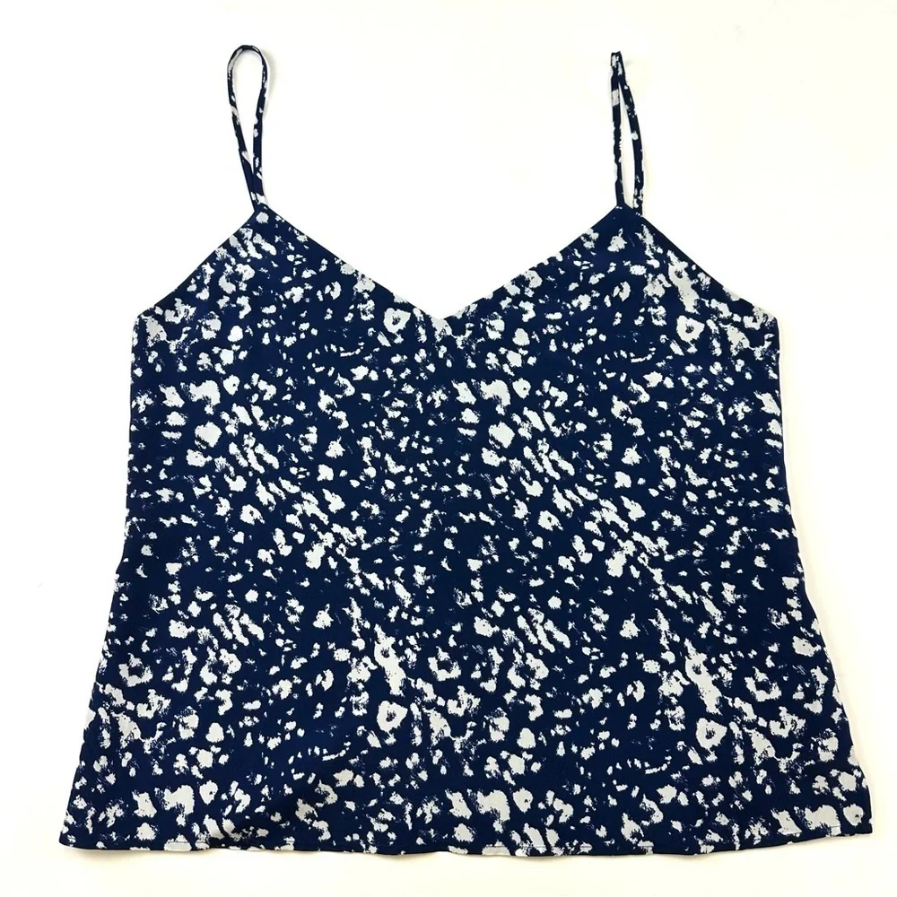 L'Agence Top Womens Jane Silk Camisole Tank VNeck Spaghetti Strap Satin Large - Picture 3 of 11